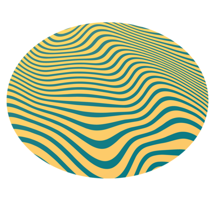 Tappeto vinile strisce concetto di linea curva - TenStickers