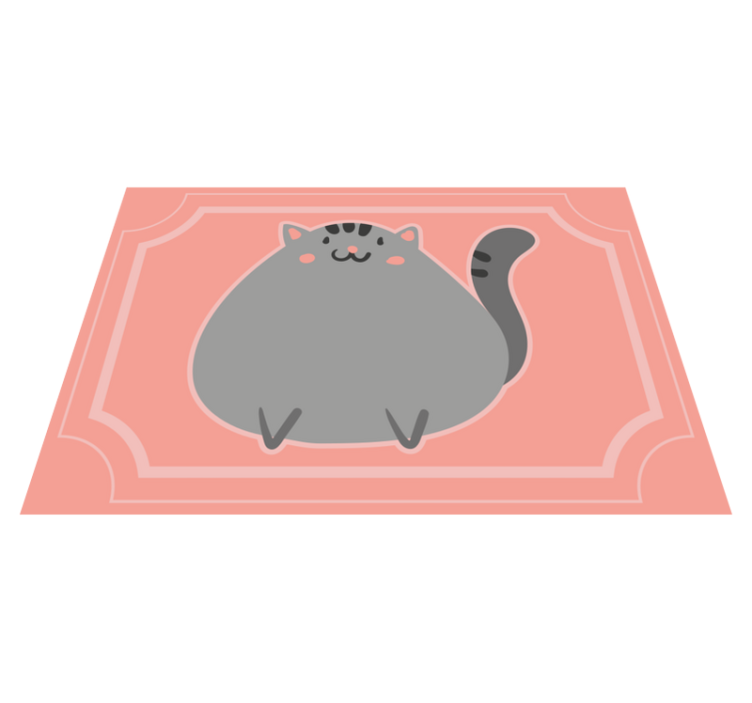 Tappeto vinile per bambini opere d'arte feline adorabili - TenStickers