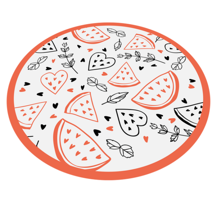 Tappeto vinile per bambini motivi a cuore dolce - TenStickers