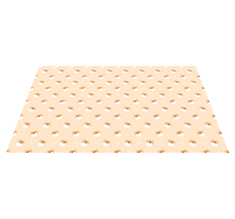 Tappeto vinile animali facce di cani carini - TenStickers