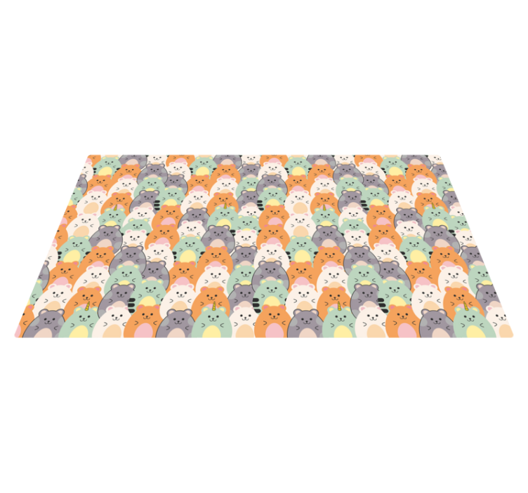 Zerbino pvc adorabili espressioni di animali - TenStickers