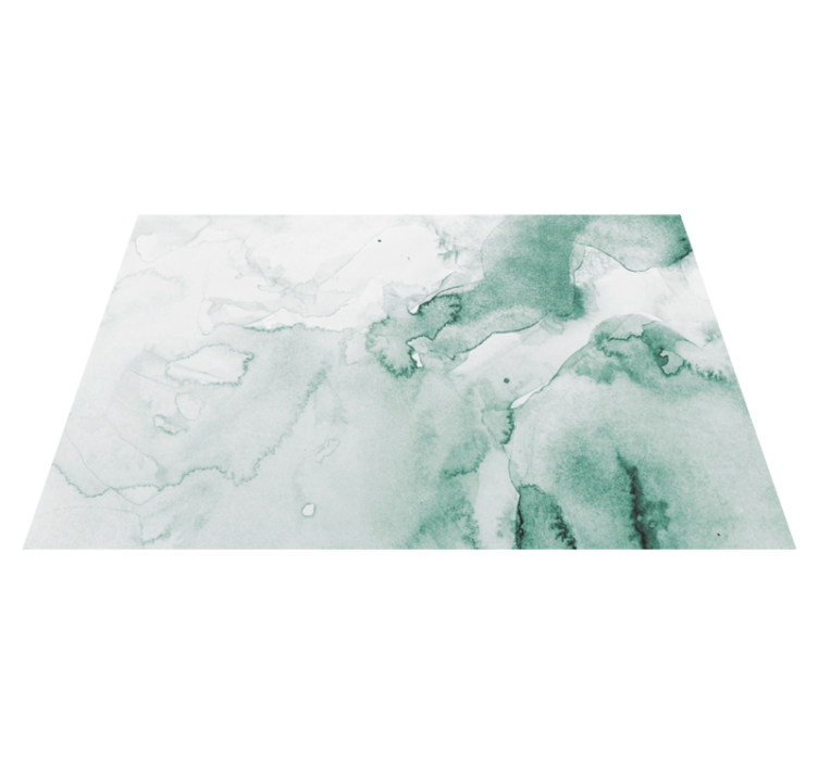 Tappeto vinile effetto marmo vortice verde morbido - TenStickers