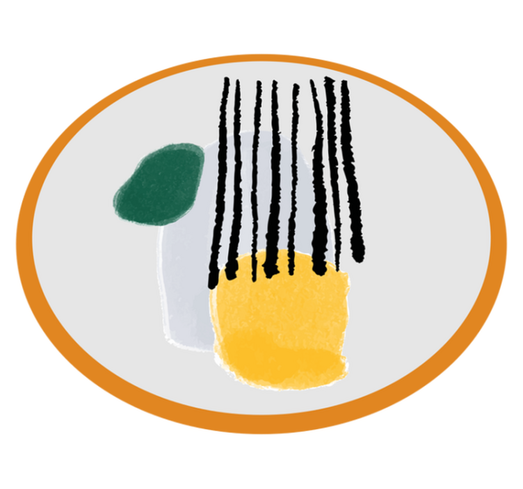 Tappeto vinile minimalista segmenti di tonalità geometrica - TenStickers