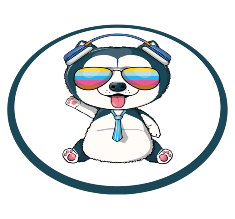 Tappeto vinile per bambini personaggio cagnolino simpatico - TenStickers