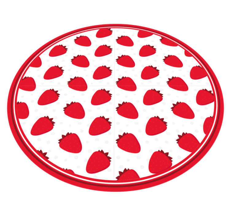 Tappeto vinile animali modello fragola - TenStickers