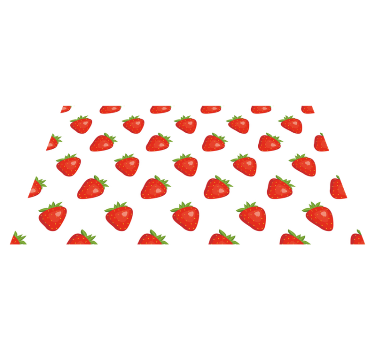 Tappeto pvc cucina concetto di fragola - TenStickers