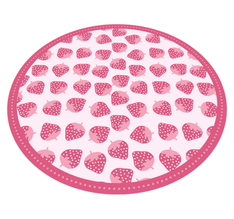 Tappeto pvc cucina motivo a fragola dolce - TenStickers