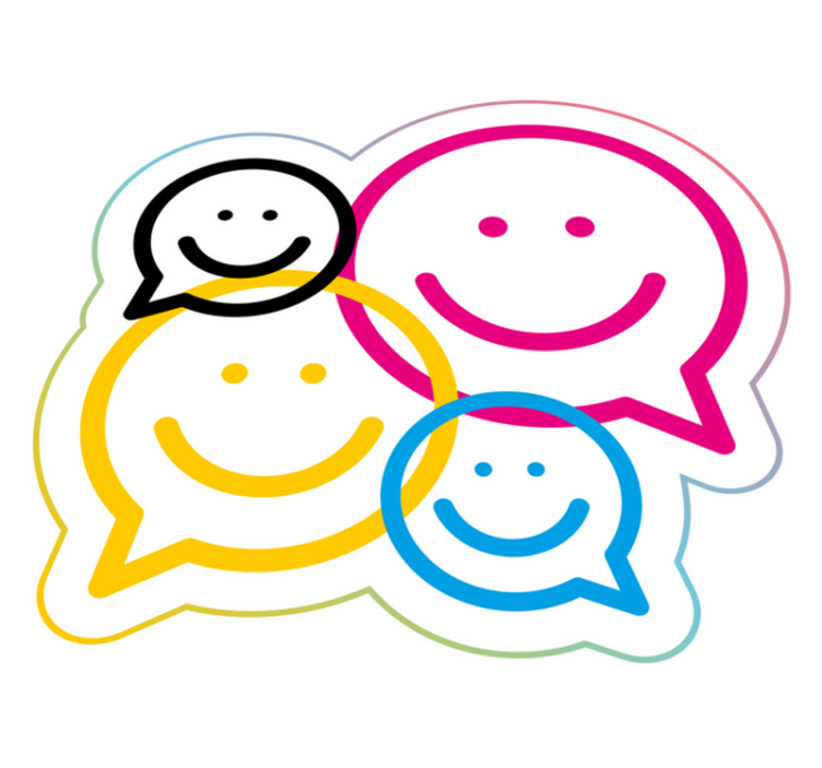 Tappeto vinile per ragazzi collezione di faccine sorridenti - TenStickers