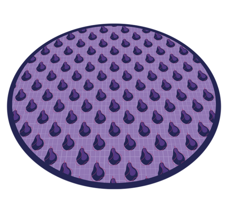 Tappeto pvc cucina motivo a goccioline viola - TenStickers