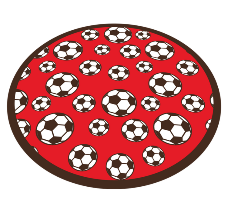 Tappeto vinile giochi motivo del pallone da calcio - TenStickers