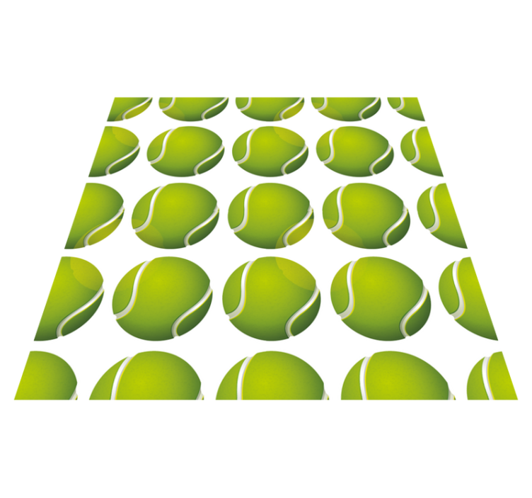 Tappeto vinile giochi motivo della pallina da tennis - TenStickers