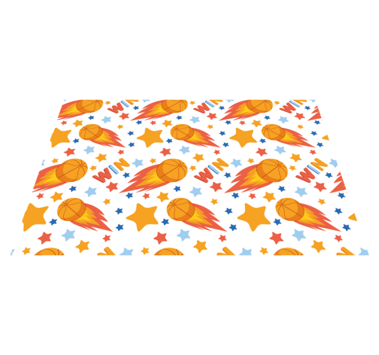 Tappeto vinile giochi design sportivo delle stelle - TenStickers