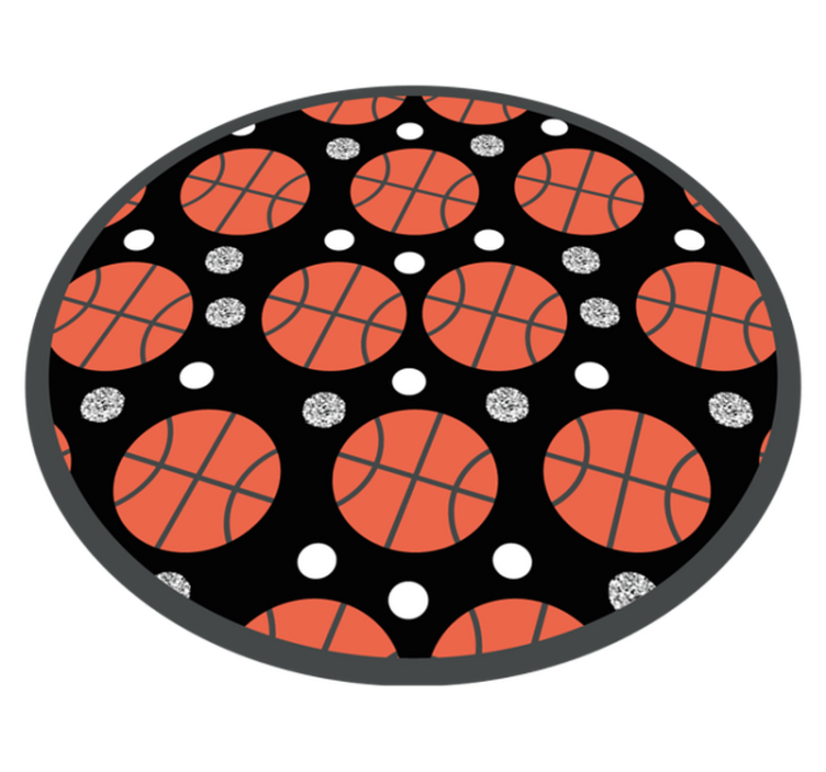 Tappeto vinile giochi palloni da basket - TenStickers