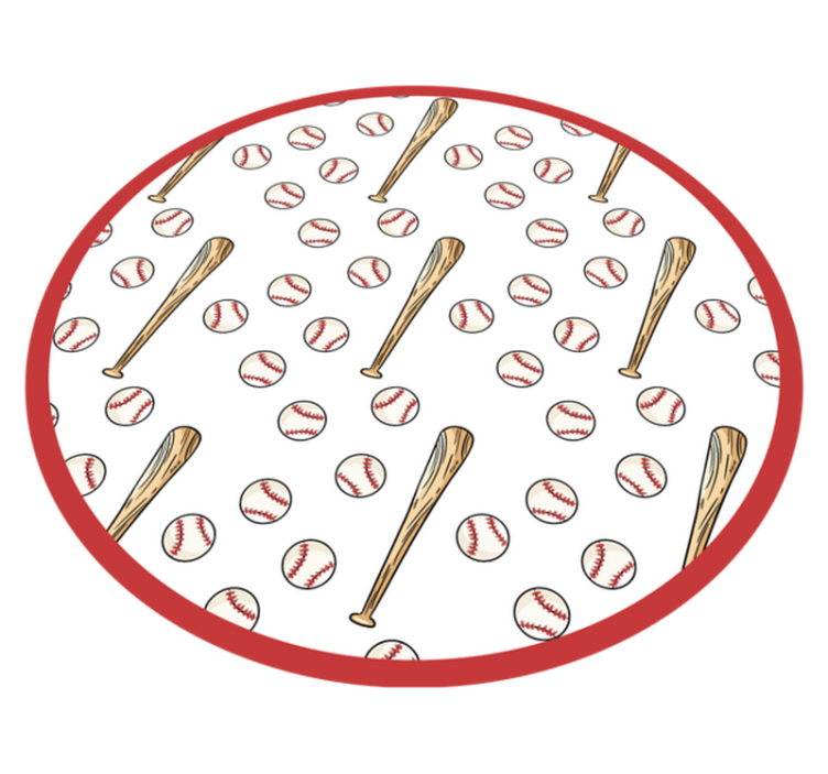 Tappeto vinile giochi divertimento stagione baseball - TenStickers