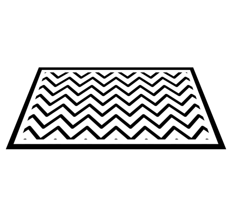 Zerbino pvc stile chevron - TenStickers