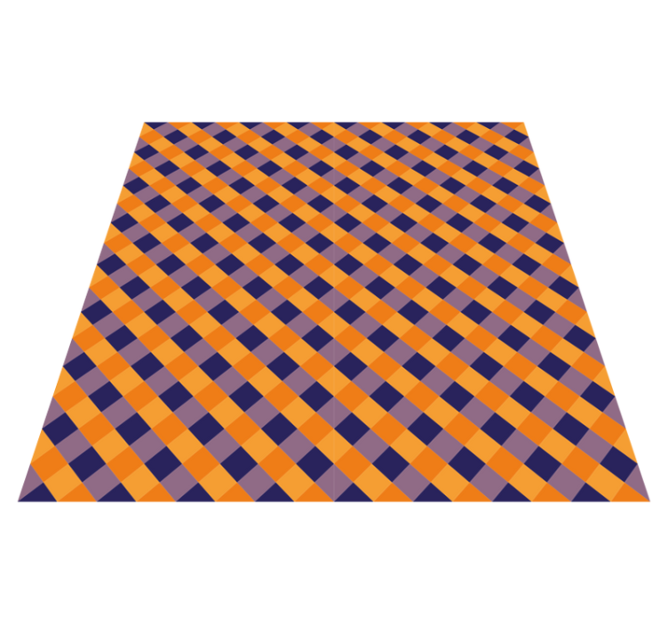 Tappeto vinile strisce blocchi di colore diagonali - TenStickers