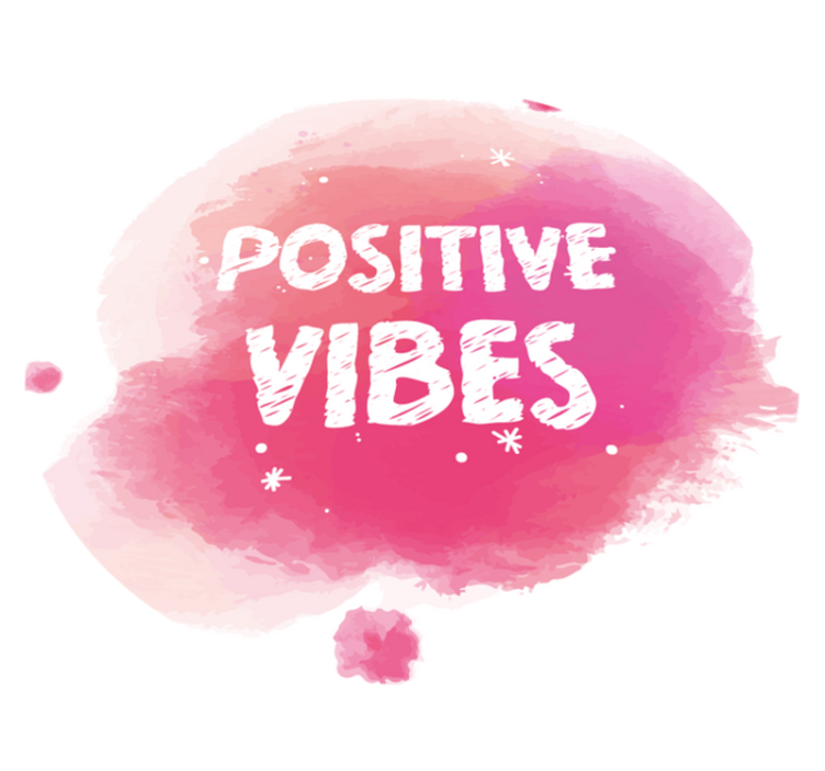Tappeto in vinile con scritta positive vibe - TenStickers