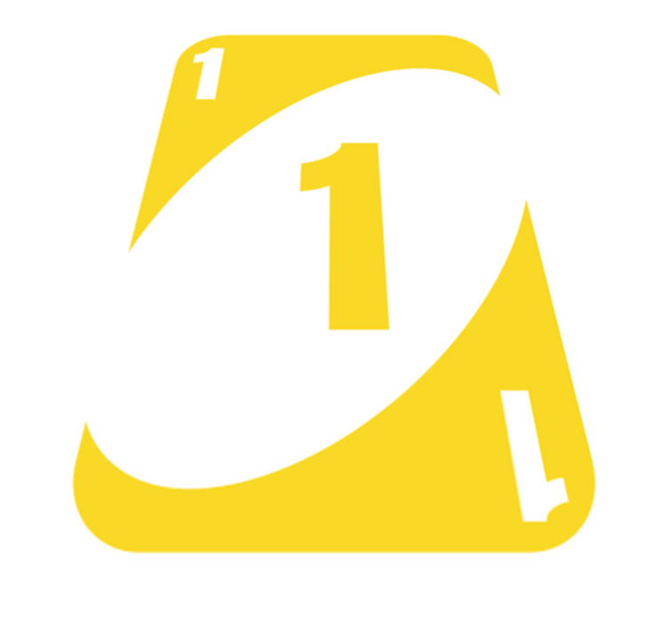 Tappeto vinile giochi numero uno giallo - TenStickers