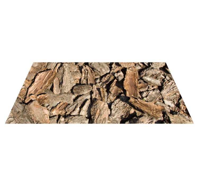 Tappeto vinile effetto legno design della corteccia naturale - TenStickers