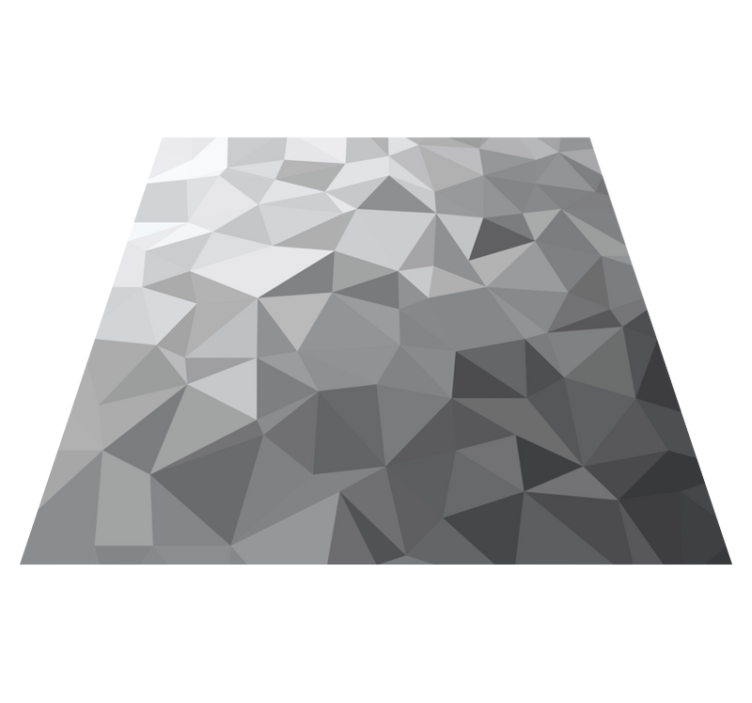 Tappeto vinile geometrico stile grigio sfumato - TenStickers