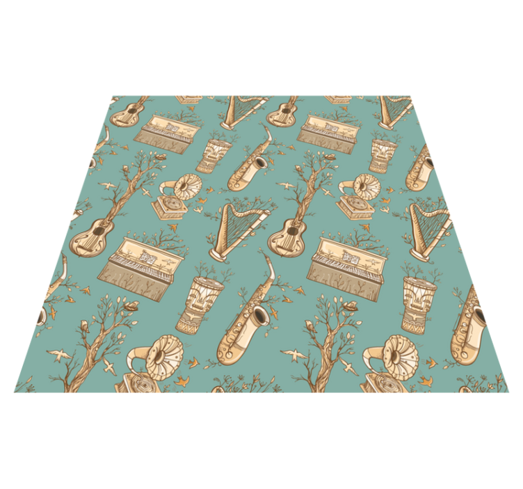 Tappeto vinile per bambini concetto di strumenti musicali - TenStickers