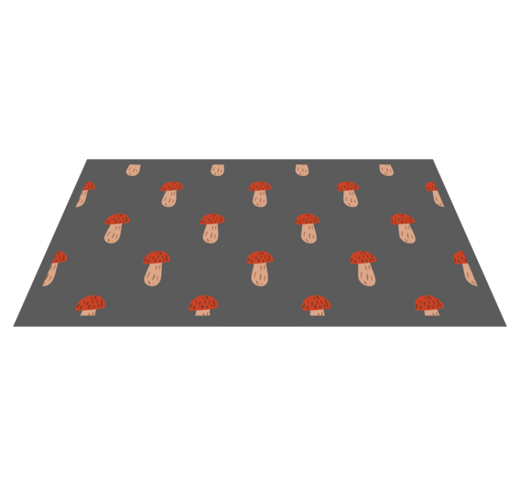 Tappeto vinile natura motivo di funghi stravaganti - TenStickers