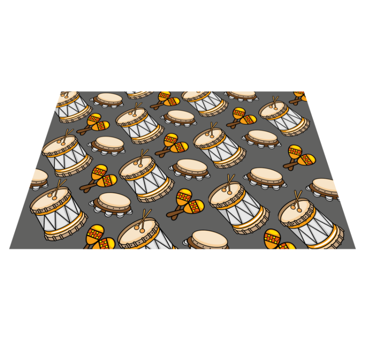 Tappeto vinile per bambini collezione di strumenti musicali - TenStickers