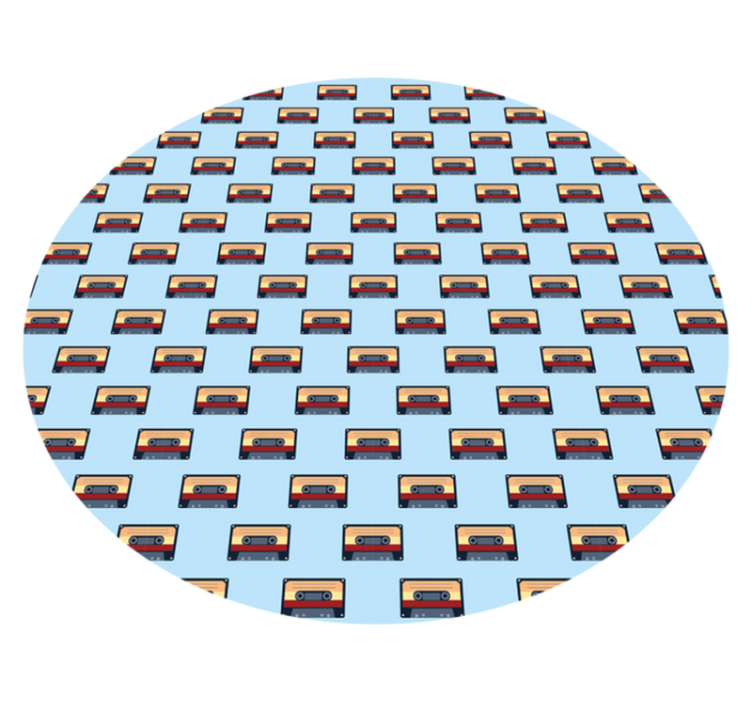 Tappeto vinile vintage concetto cassette retrò - TenStickers