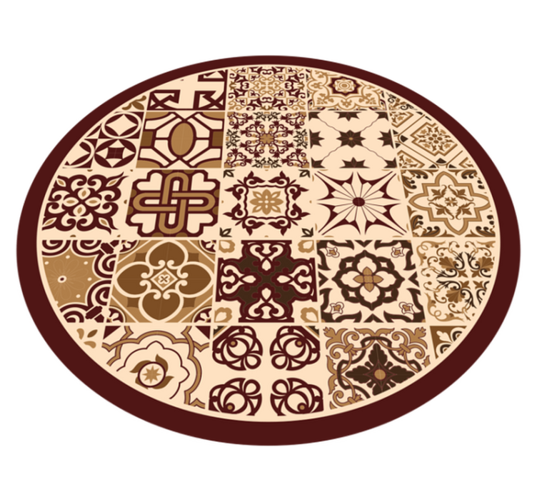 Tappeto vinile piastrelle composizioni di mosaici vibranti - TenStickers