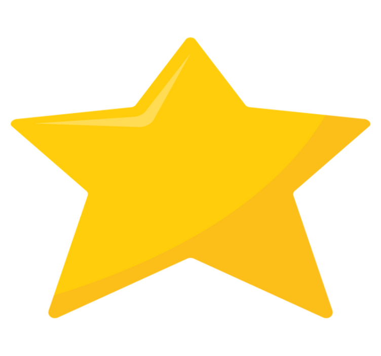 Tappeto vinile per ragazzi forma di stella luminosa - TenStickers