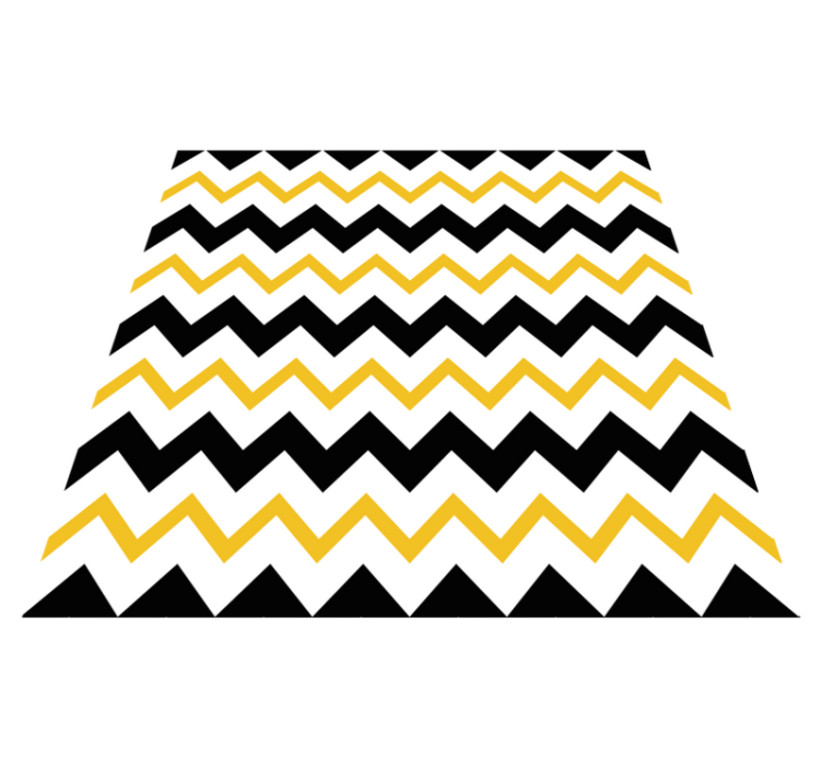 Tappeto vinile geometrico a zigzag chevron - TenStickers