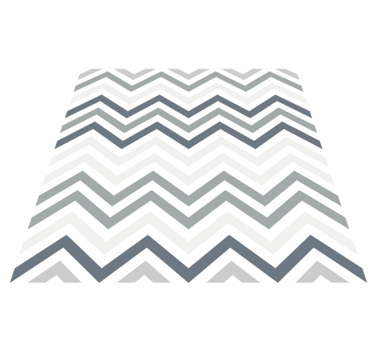 Tappeto vinile geometrico motivo chevron chic - TenStickers