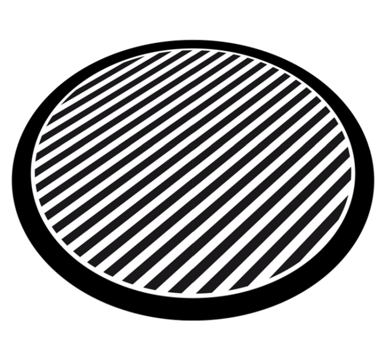 Tappeto vinile strisce a tinta unita - TenStickers