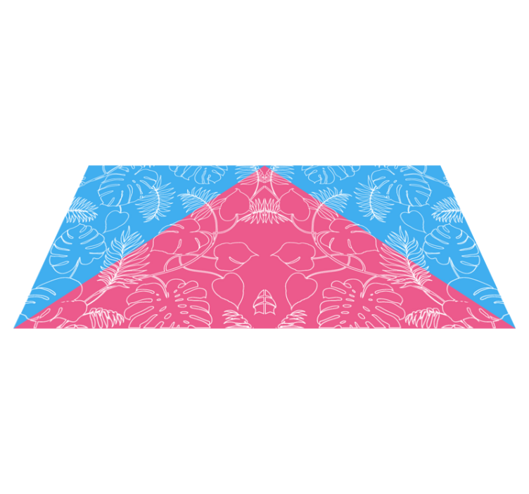 Tappeto vinile natura foglia tropicale idea - TenStickers