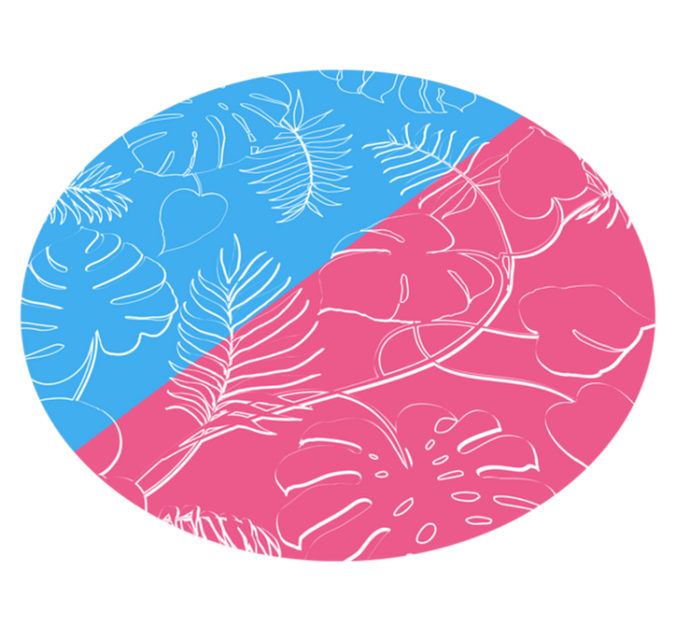 Tappeto vinile natura tropici fogliosi - TenStickers