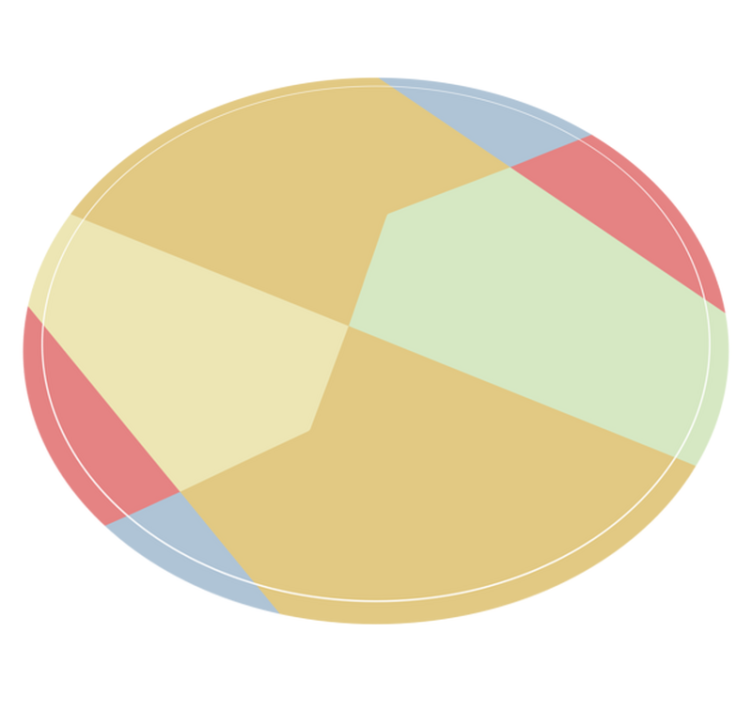 Tappeto vinile geometrico blocchi colorati angolari - TenStickers