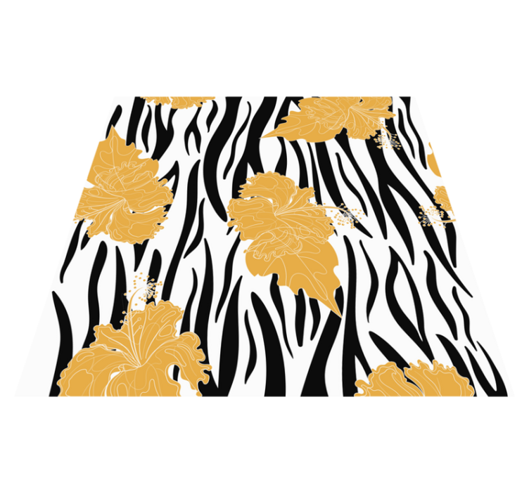 Tappeto vinile stampa animale motivo giungla zebra - TenStickers