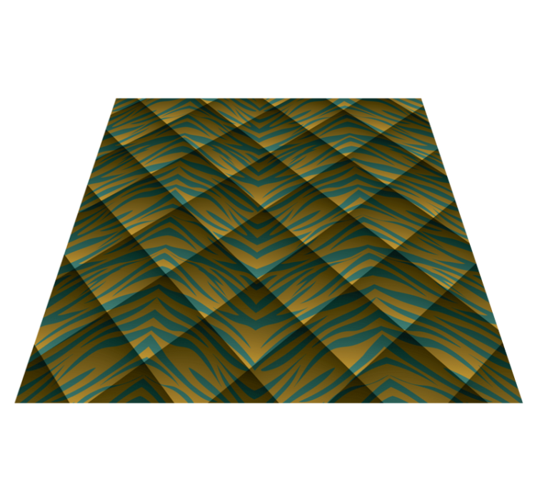 Tappeto vinile stampa animale fusione zebra - TenStickers