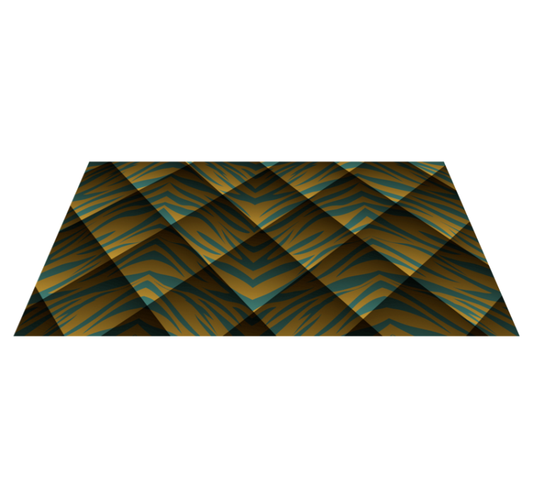 Tappeto vinile stampa animale concetto di striscia di tigre - TenStickers