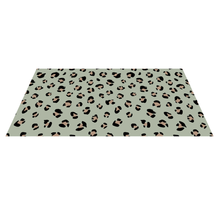 Tappeto vinile stampa animale motivo leopardato - TenStickers