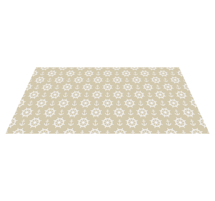 Tappeto in vinile soggiorno motivo della bussola marittima - TenStickers