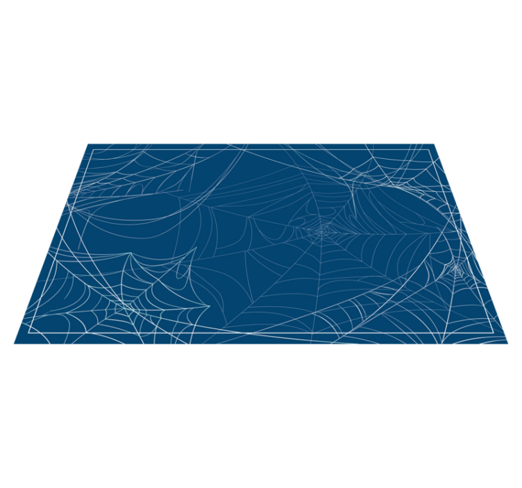 Tappeto vinile Halloween modello di ragnatele - TenStickers