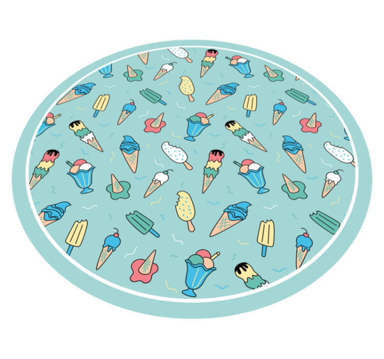 Tappeto vinile per bambini gioia del dolcetto congelato - TenStickers