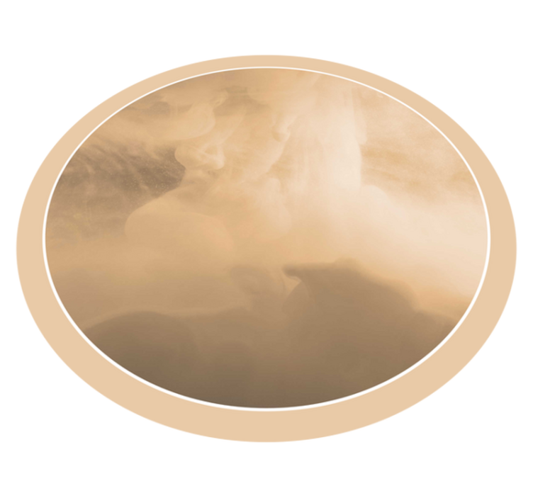 Tappeto vinile bagno morbide onde color crema - TenStickers