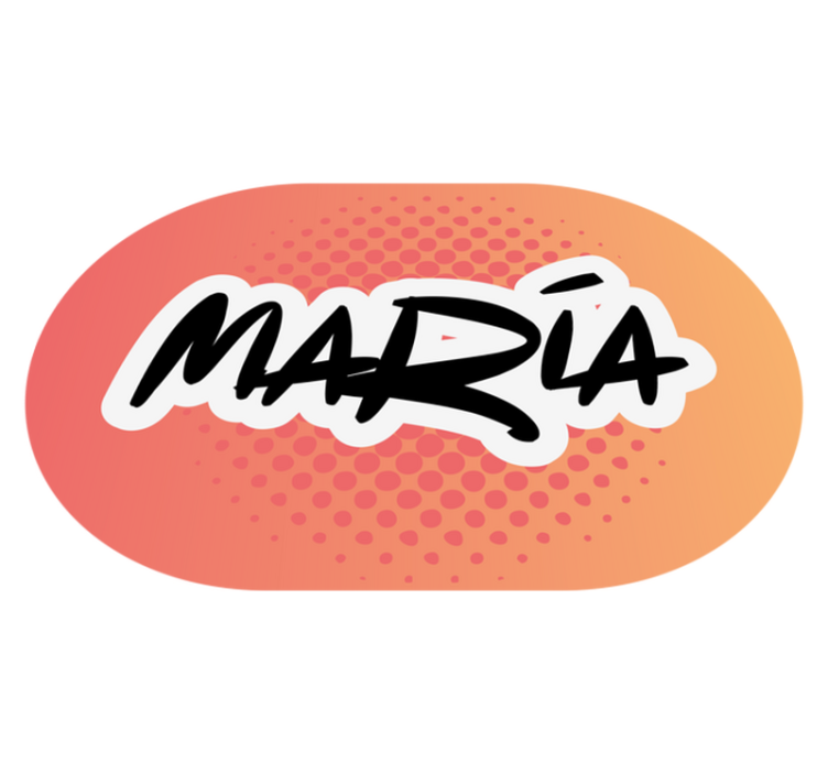 Tappeto vinile con nome design nome - TenStickers