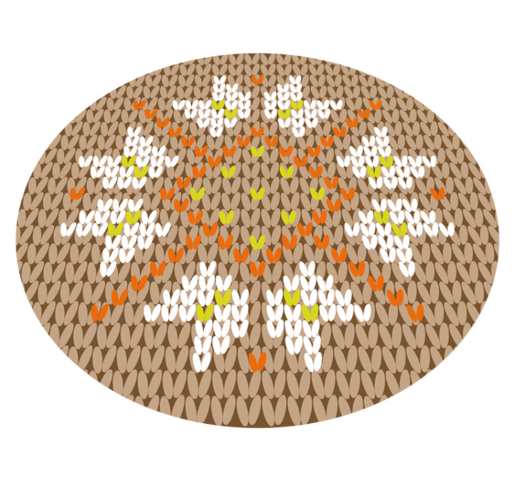 Zerbino pvc stile decorato floreale - TenStickers