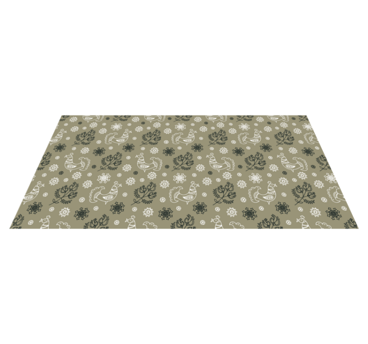 Tappeto vinile con nome affascinanti motivi animali - TenStickers