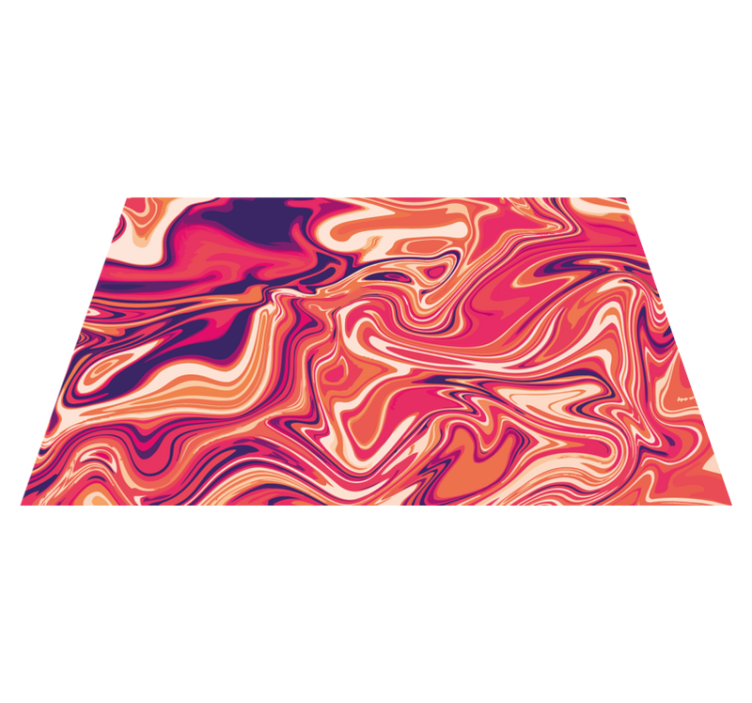 Tappeto vinile moderno motivo a spirale vibrante - TenStickers