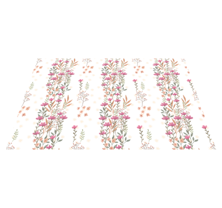 Tappeto vinile fiori motivo a motivi floreali - TenStickers