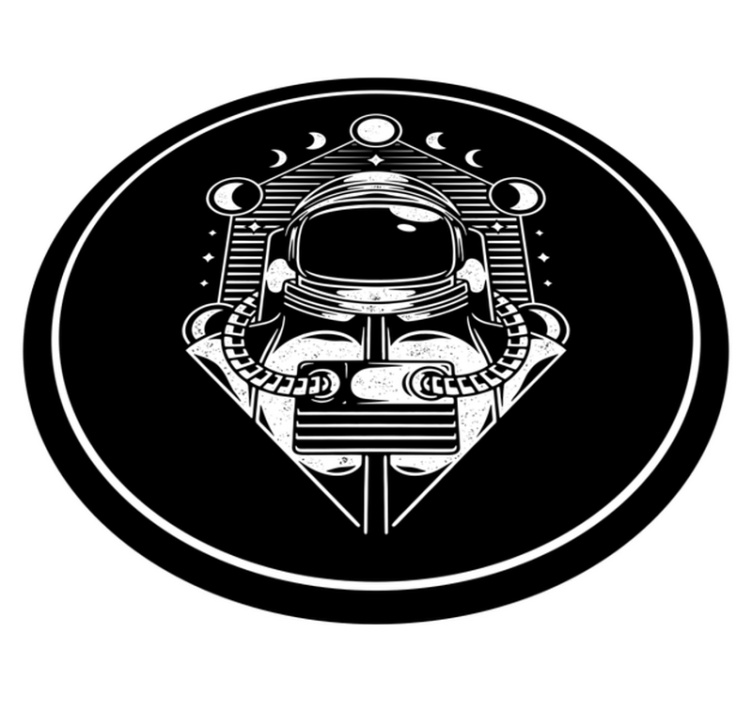 Tappeto vinile per ragazzi grafica astronauta - TenStickers